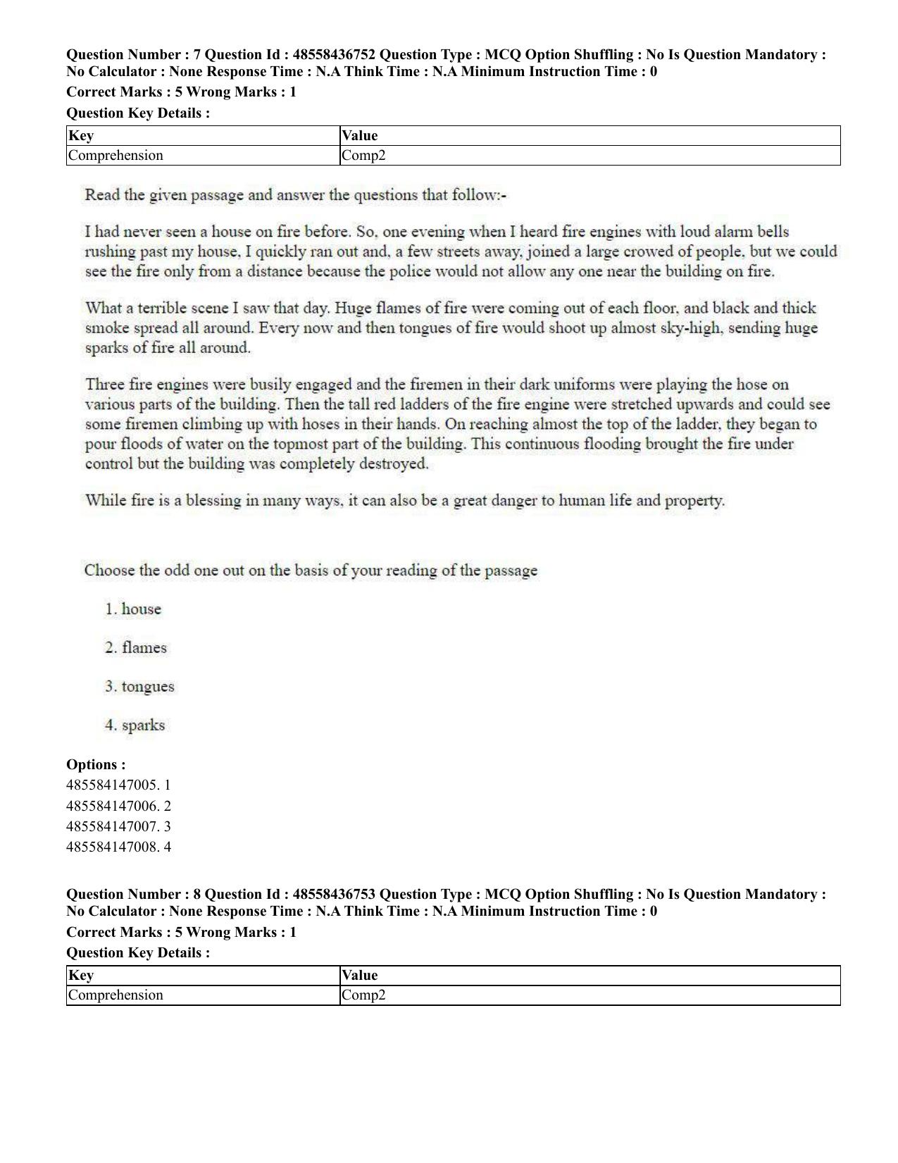 CUET 2023 International Shift 1 Question Papers - 22 June 2023 - Page 8