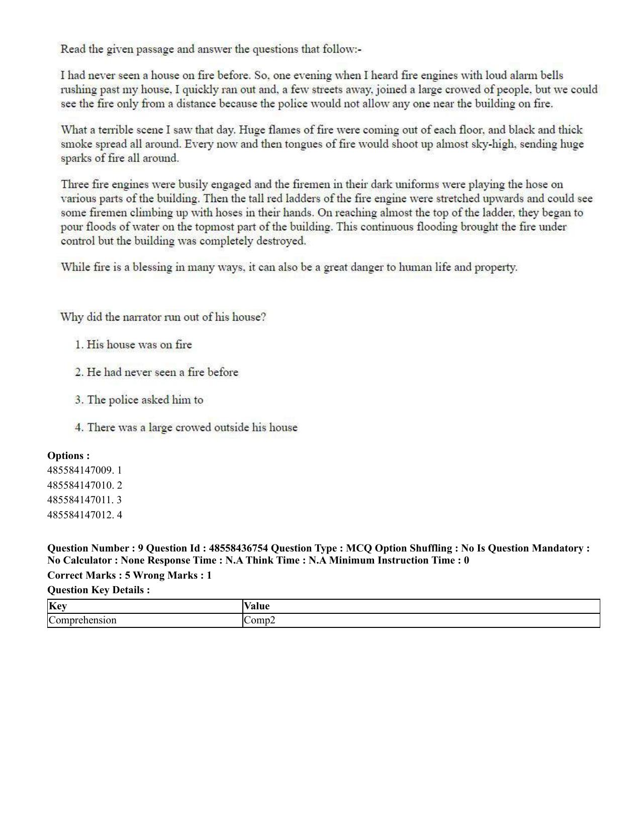 CUET 2023 International Shift 1 Question Papers - 22 June 2023 - Page 9