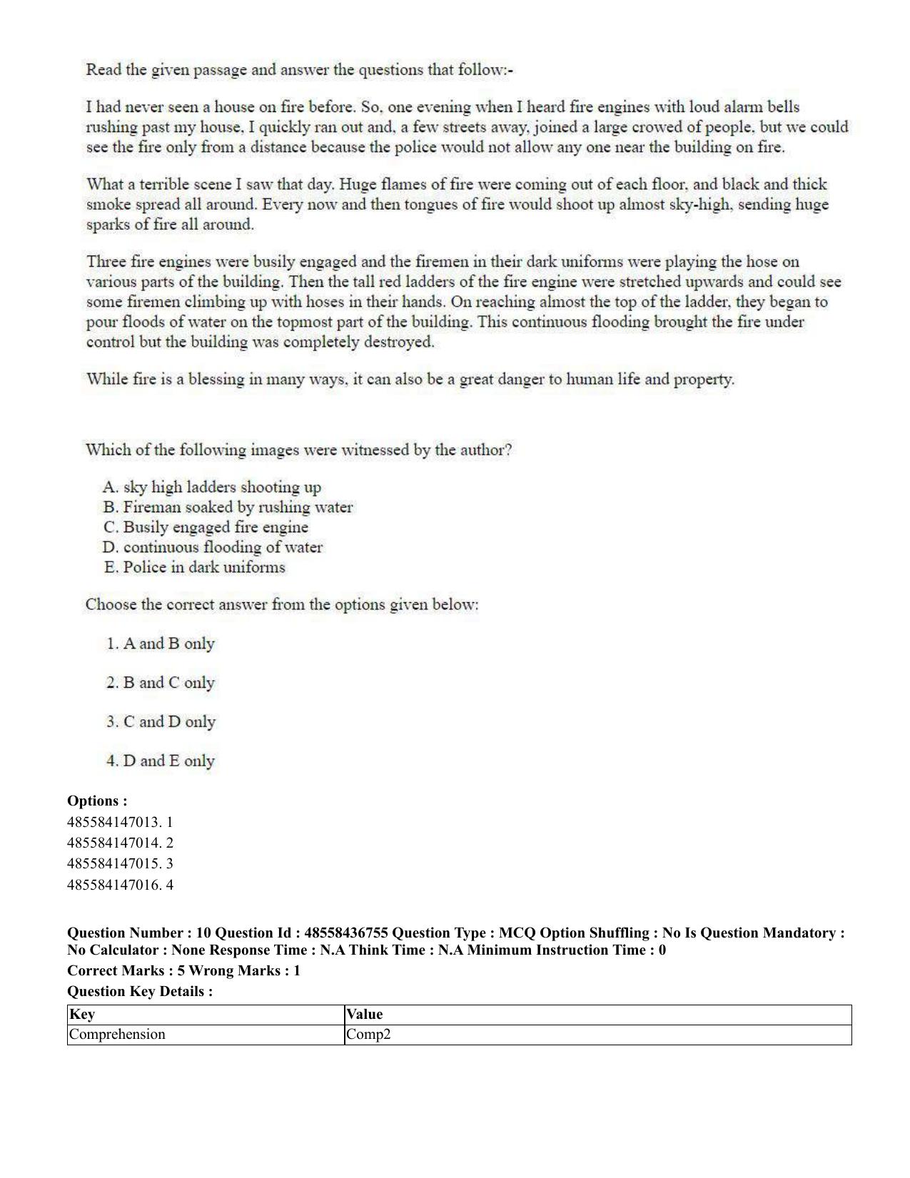 CUET 2023 International Shift 1 Question Papers - 22 June 2023 - Page 10