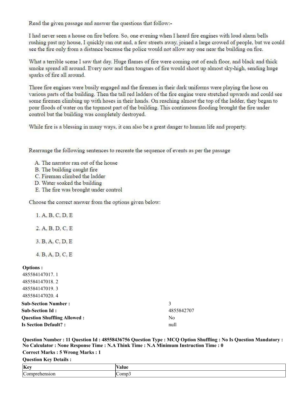 CUET 2023 International Shift 1 Question Papers - 22 June 2023 - Page 11