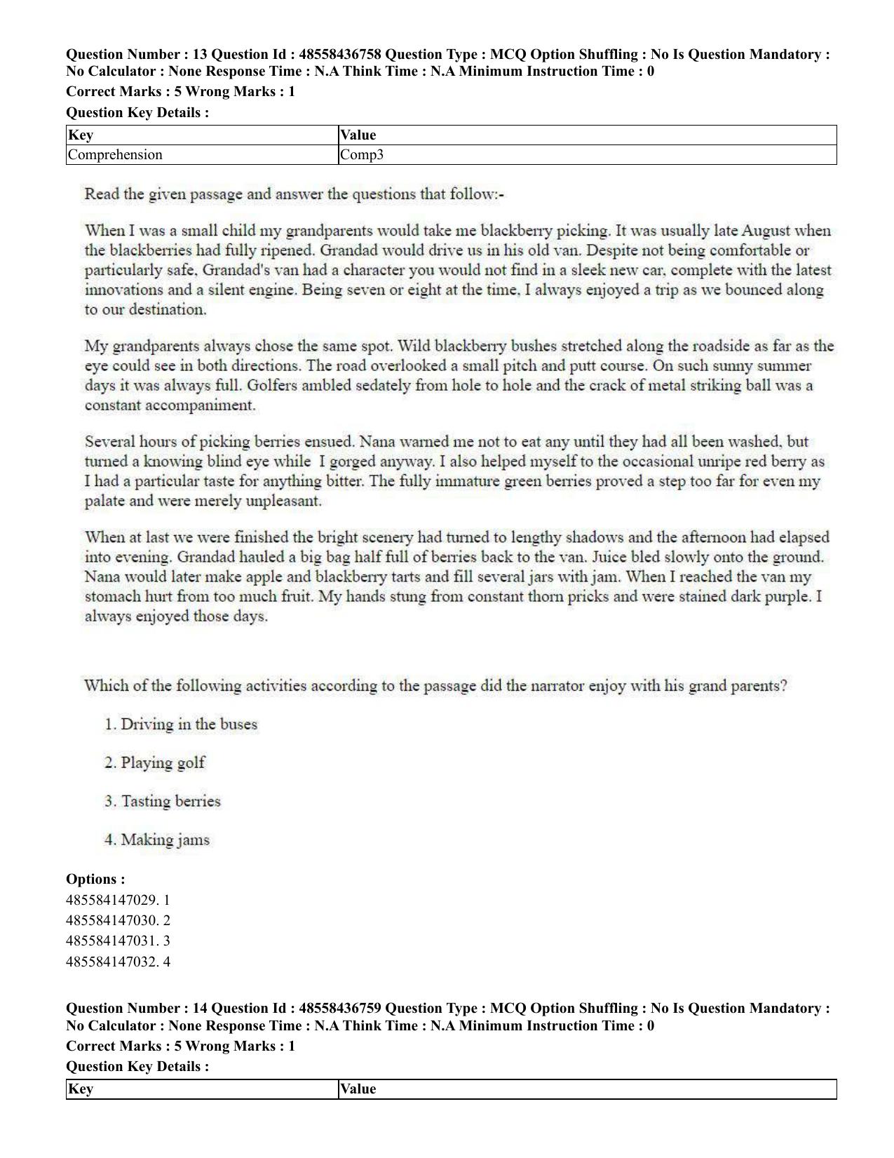 CUET 2023 International Shift 1 Question Papers - 22 June 2023 - Page 14