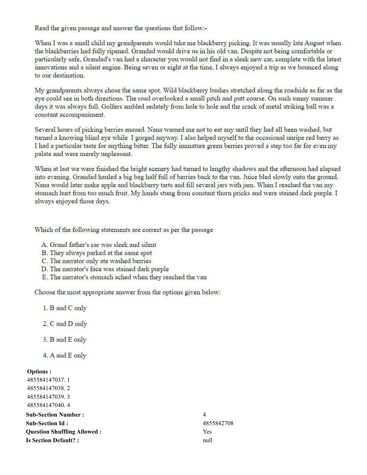 CUET 2023 International Shift 1 Question Papers - 22 June 2023 - Page 16