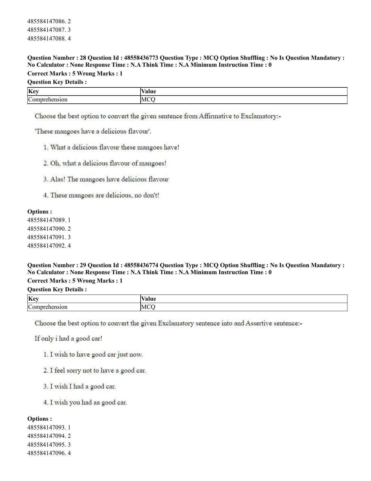CUET 2023 International Shift 1 Question Papers - 22 June 2023 - Page 24
