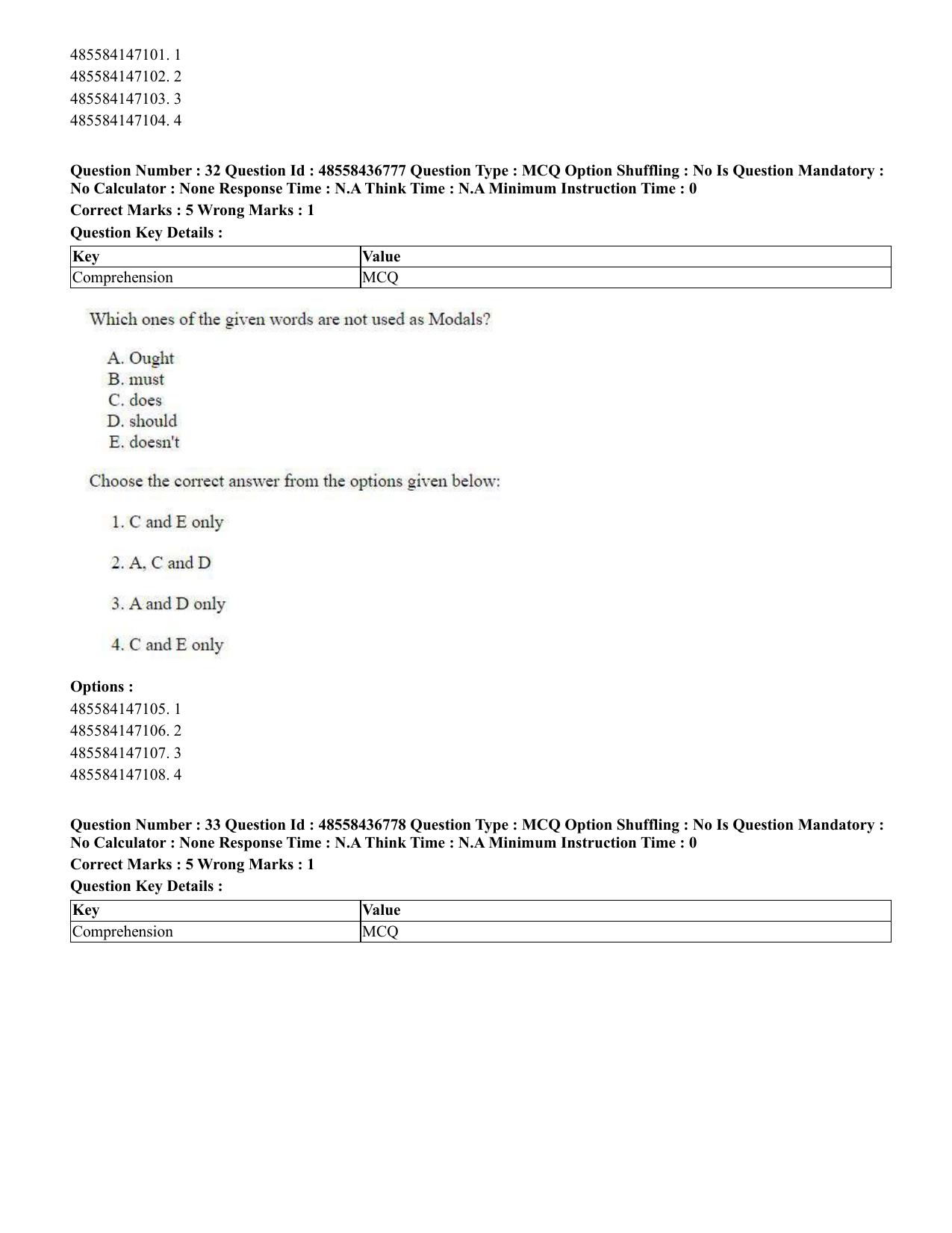 CUET 2023 International Shift 1 Question Papers - 22 June 2023 - Page 26