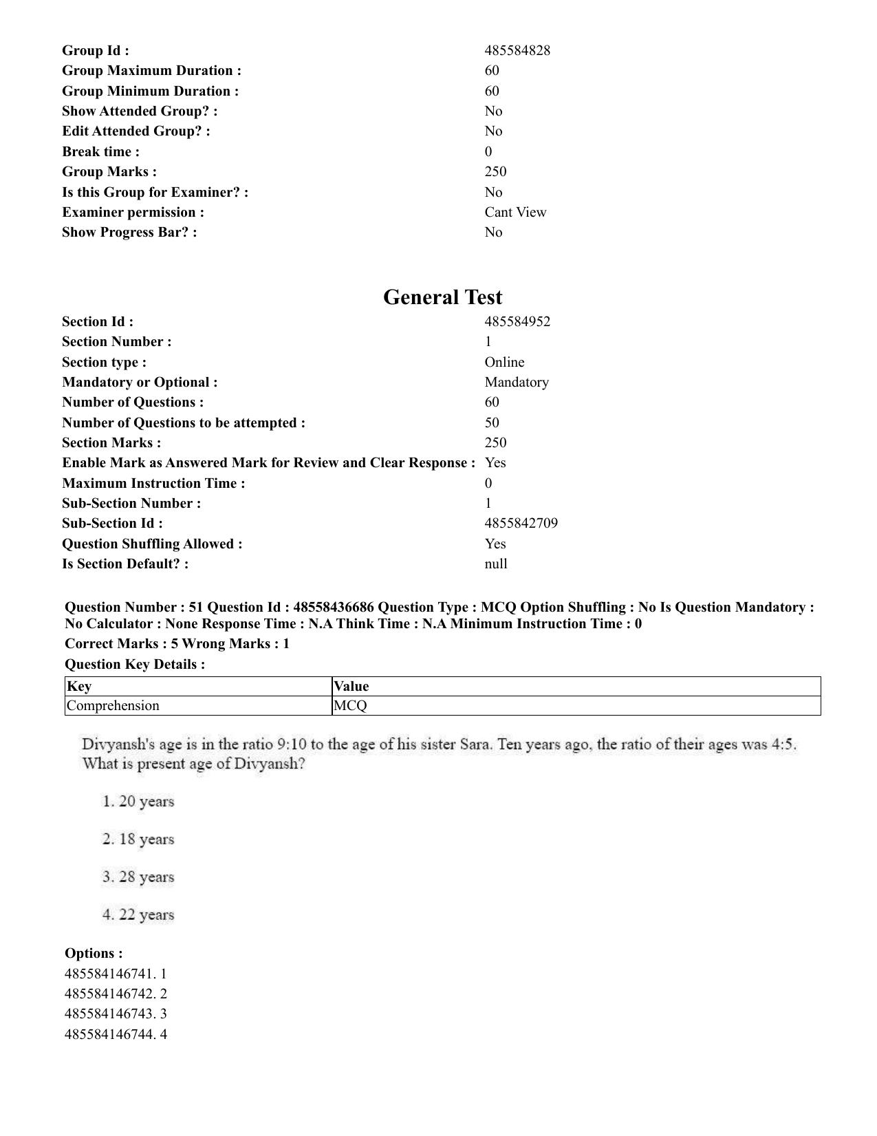 CUET 2023 International Shift 1 Question Papers - 22 June 2023 - Page 37