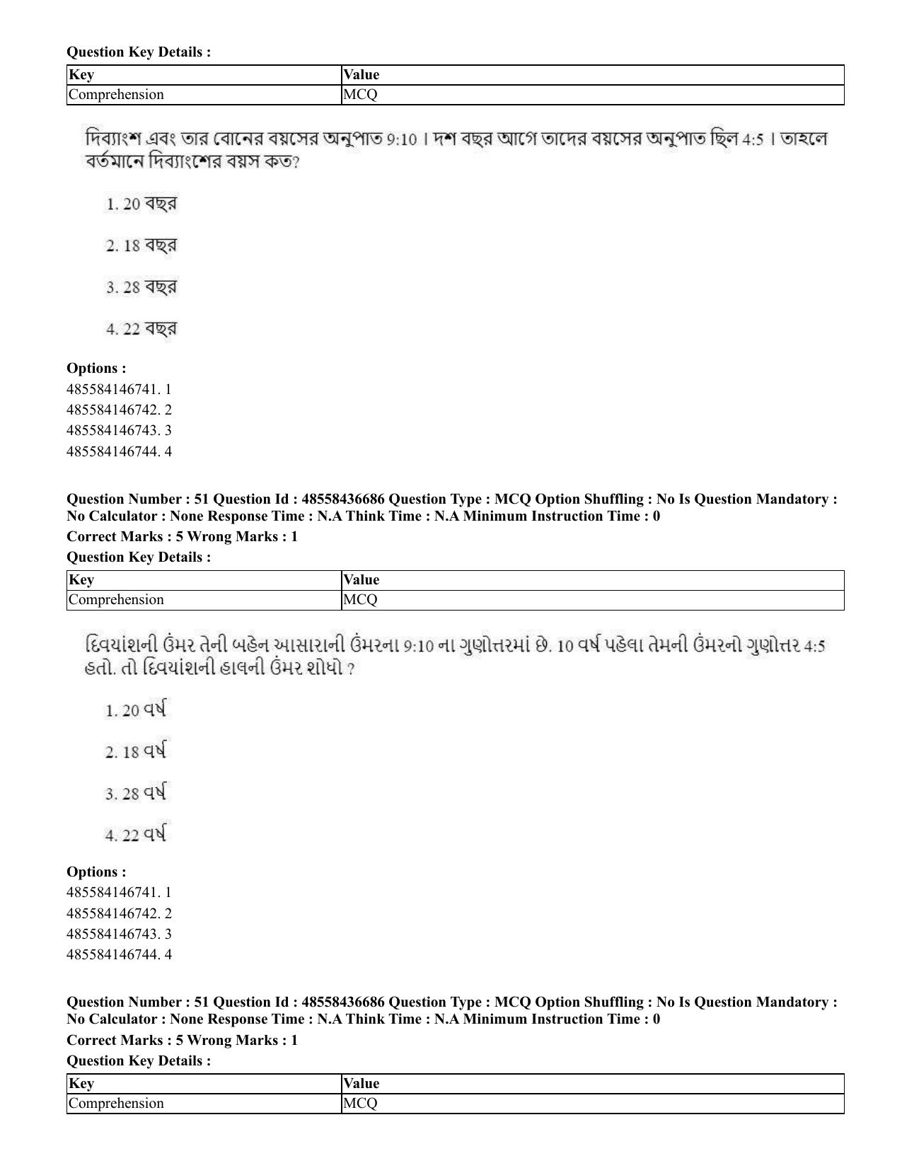 CUET 2023 International Shift 1 Question Papers - 22 June 2023 - Page 39
