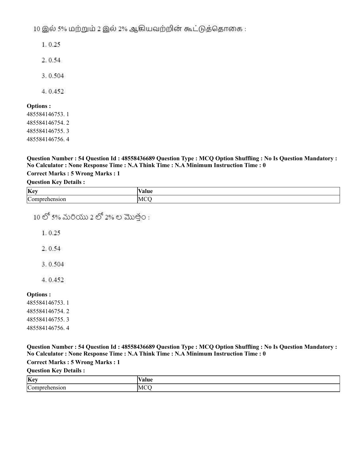 CUET 2023 International Shift 1 Question Papers - 22 June 2023 - Page 62