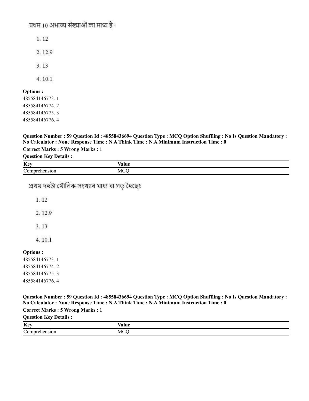 CUET 2023 International Shift 1 Question Papers - 22 June 2023 - Page 90