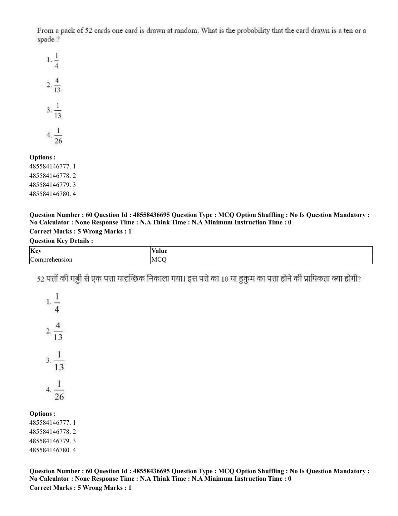 CUET 2023 International Shift 1 Question Papers - 22 June 2023 - Page 96