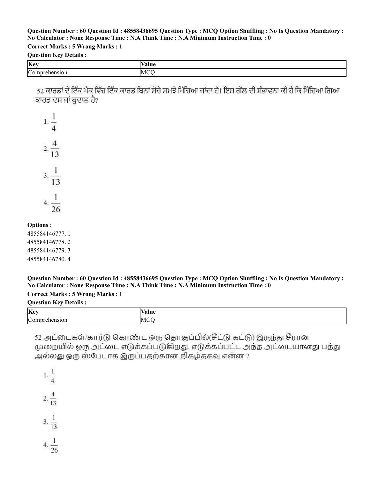 CUET 2023 International Shift 1 Question Papers - 22 June 2023 - Page 101