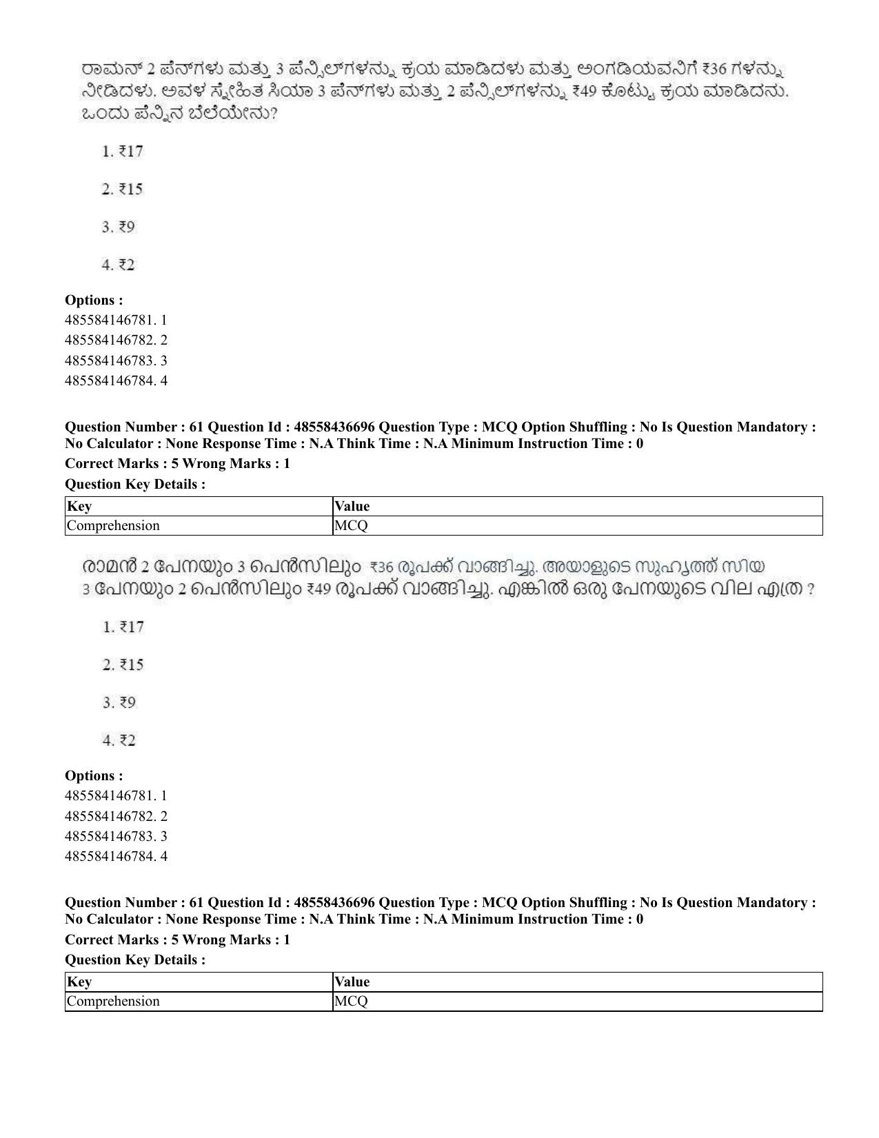 CUET 2023 International Shift 1 Question Papers - 22 June 2023 - Page 106