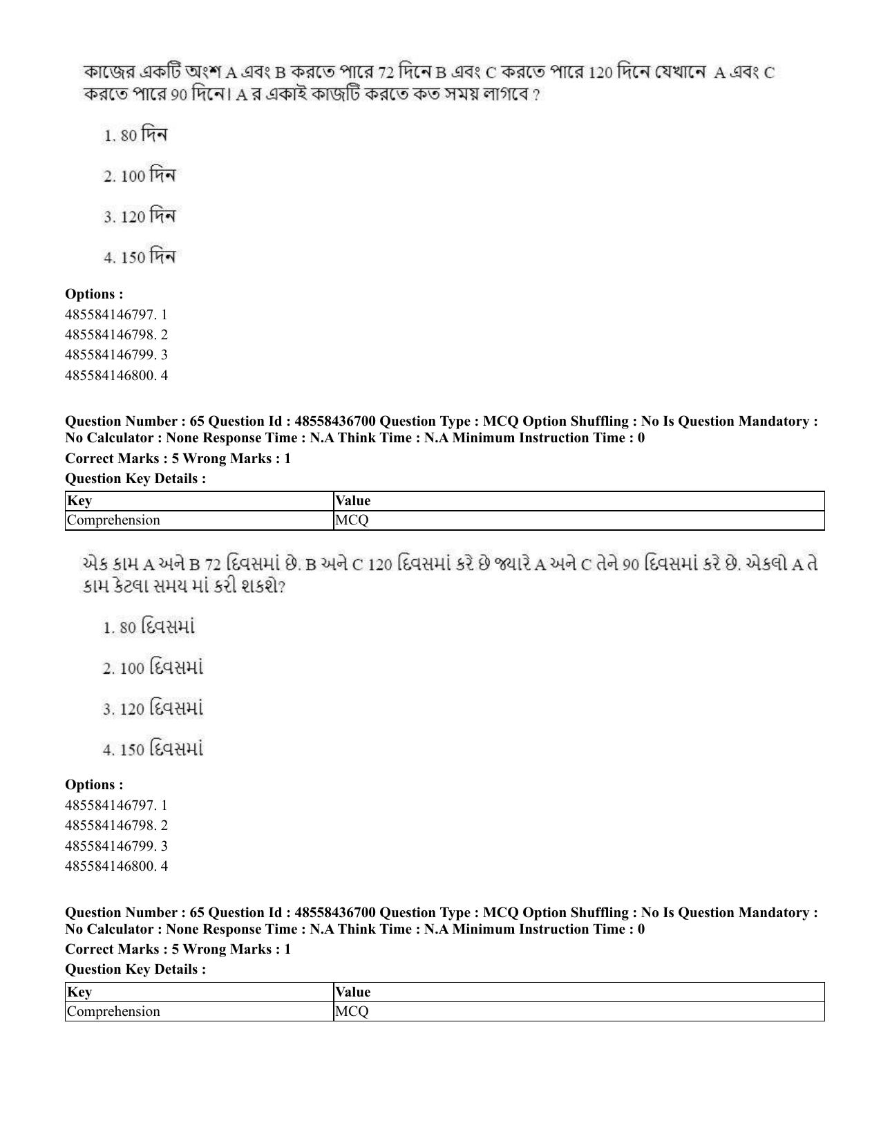 CUET 2023 International Shift 1 Question Papers - 22 June 2023 - Page 131