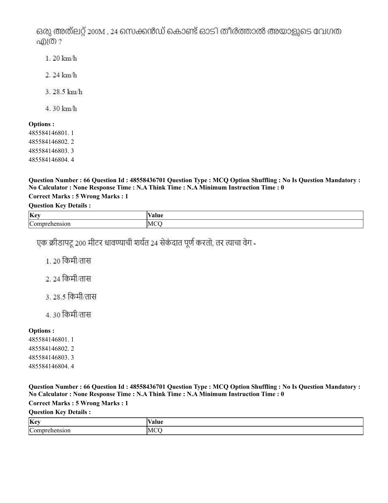 CUET 2023 International Shift 1 Question Papers - 22 June 2023 - Page 139