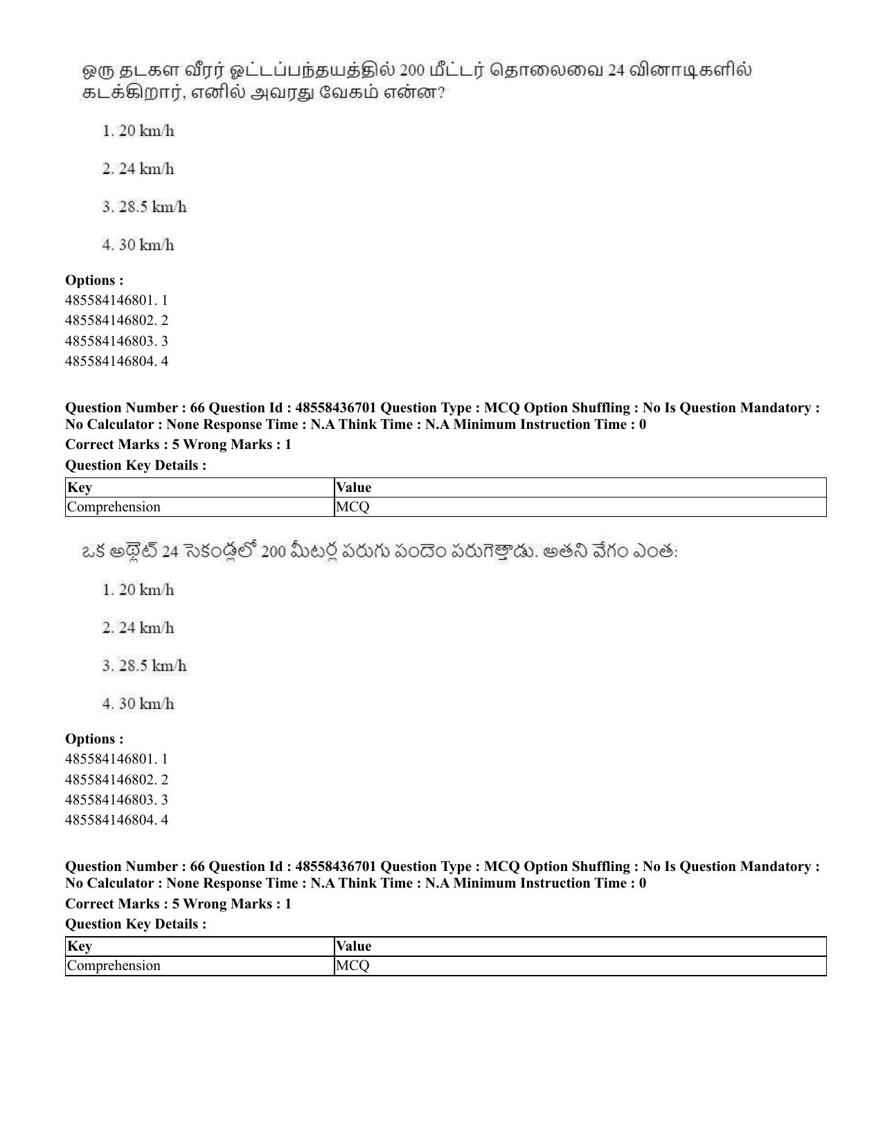 CUET 2023 International Shift 1 Question Papers - 22 June 2023 - Page 141