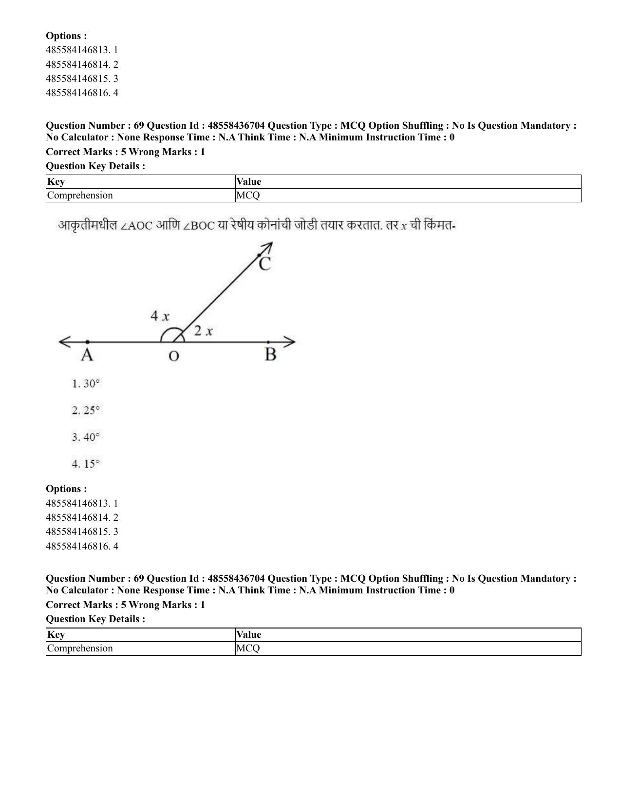CUET 2023 International Shift 1 Question Papers - 22 June 2023 - Page 160