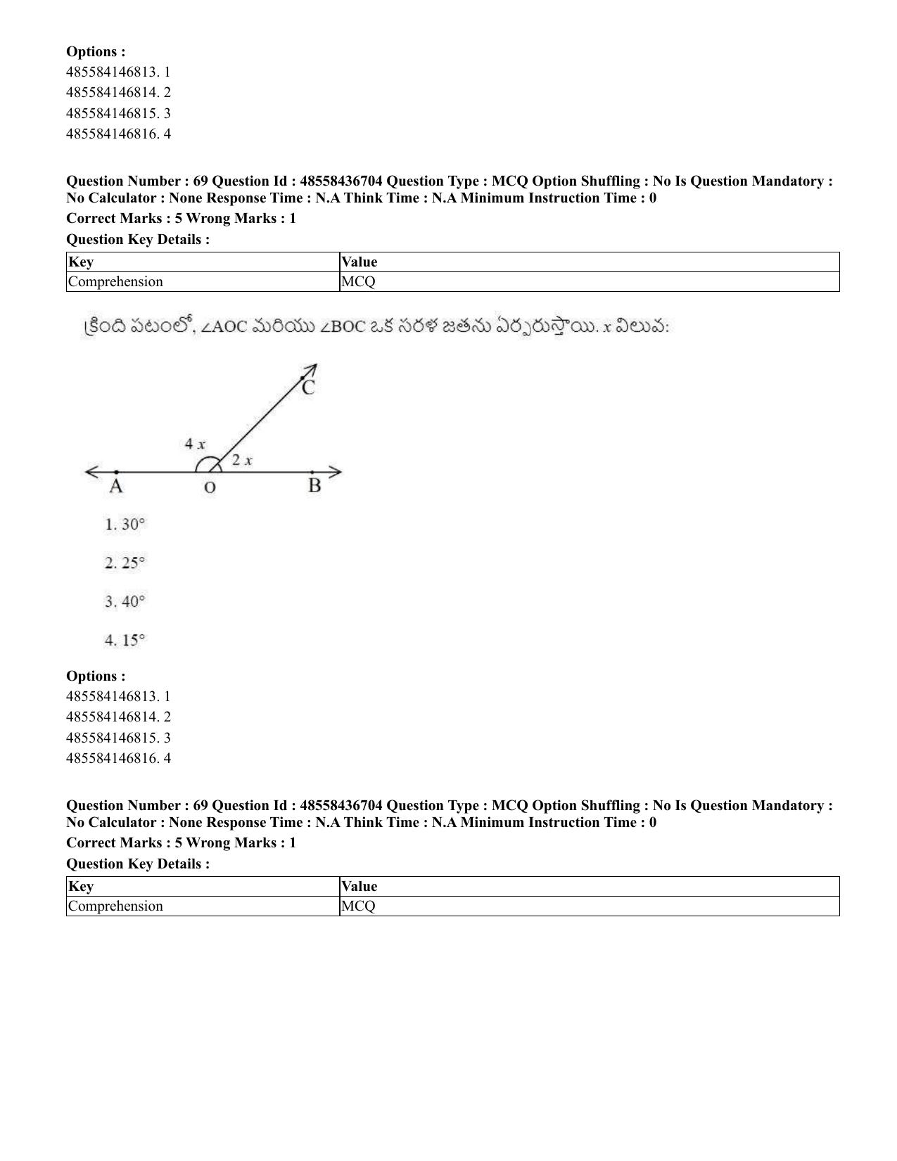 CUET 2023 International Shift 1 Question Papers - 22 June 2023 - Page 163