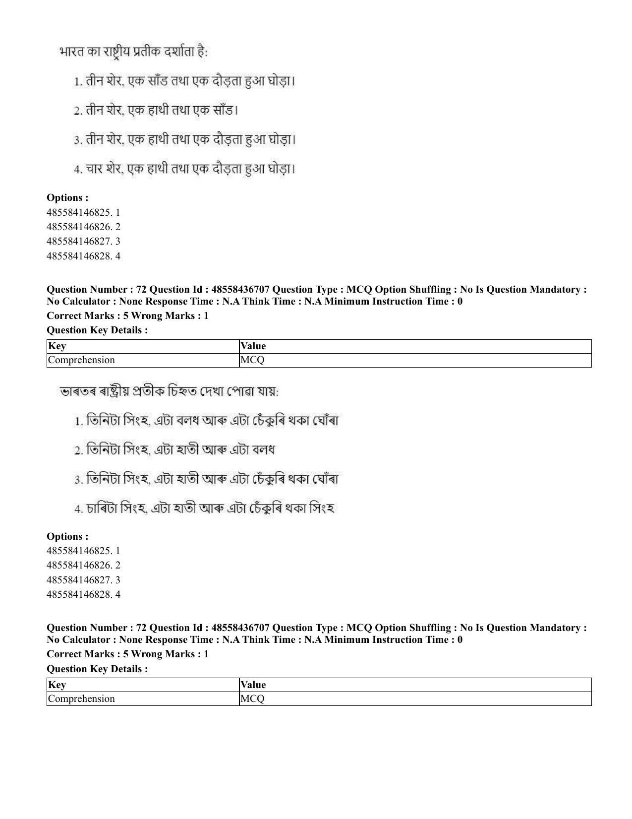 CUET 2023 International Shift 1 Question Papers - 22 June 2023 - Page 178