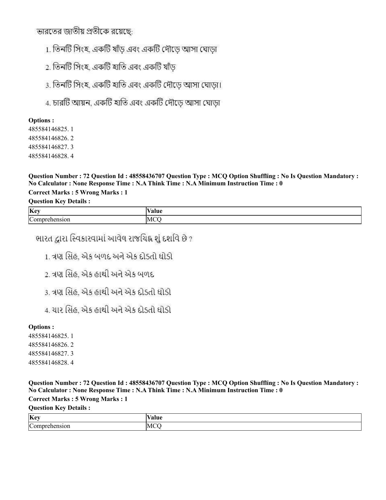 CUET 2023 International Shift 1 Question Papers - 22 June 2023 - Page 179