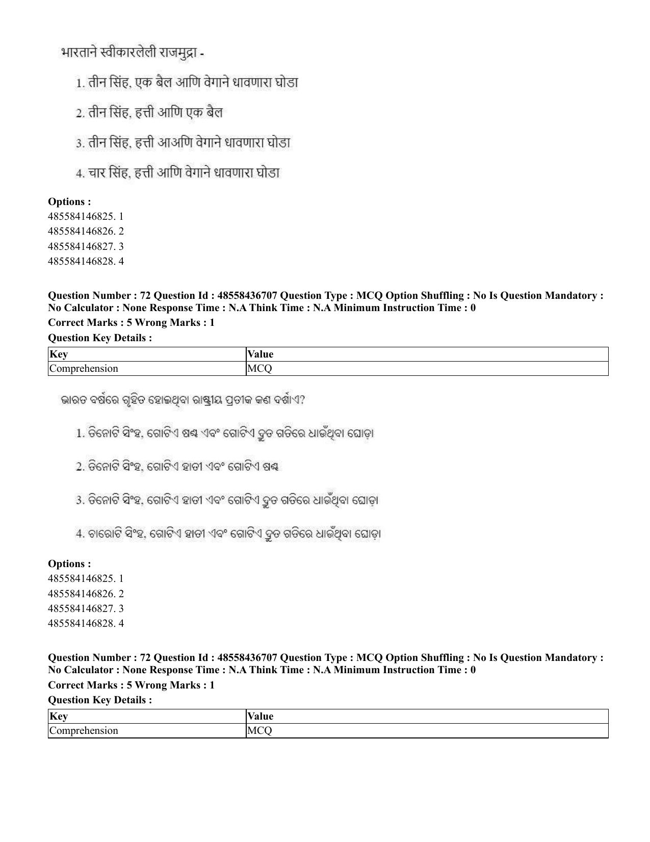 CUET 2023 International Shift 1 Question Papers - 22 June 2023 - Page 181