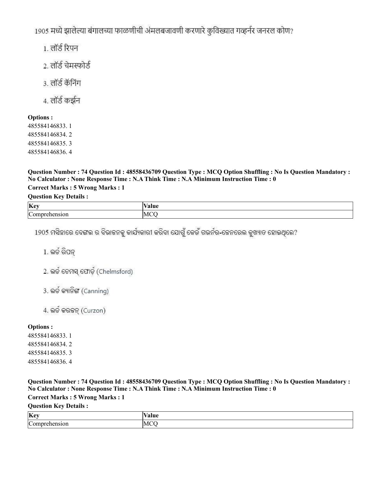 CUET 2023 International Shift 1 Question Papers - 22 June 2023 - Page 194