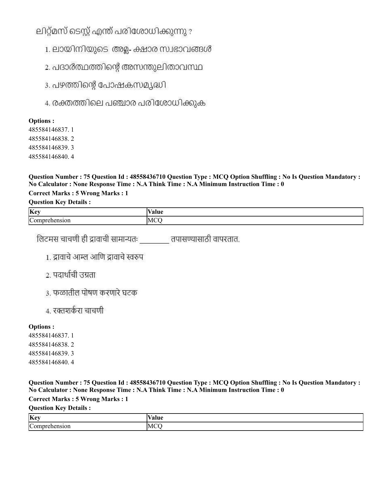 CUET 2023 International Shift 1 Question Papers - 22 June 2023 - Page 200