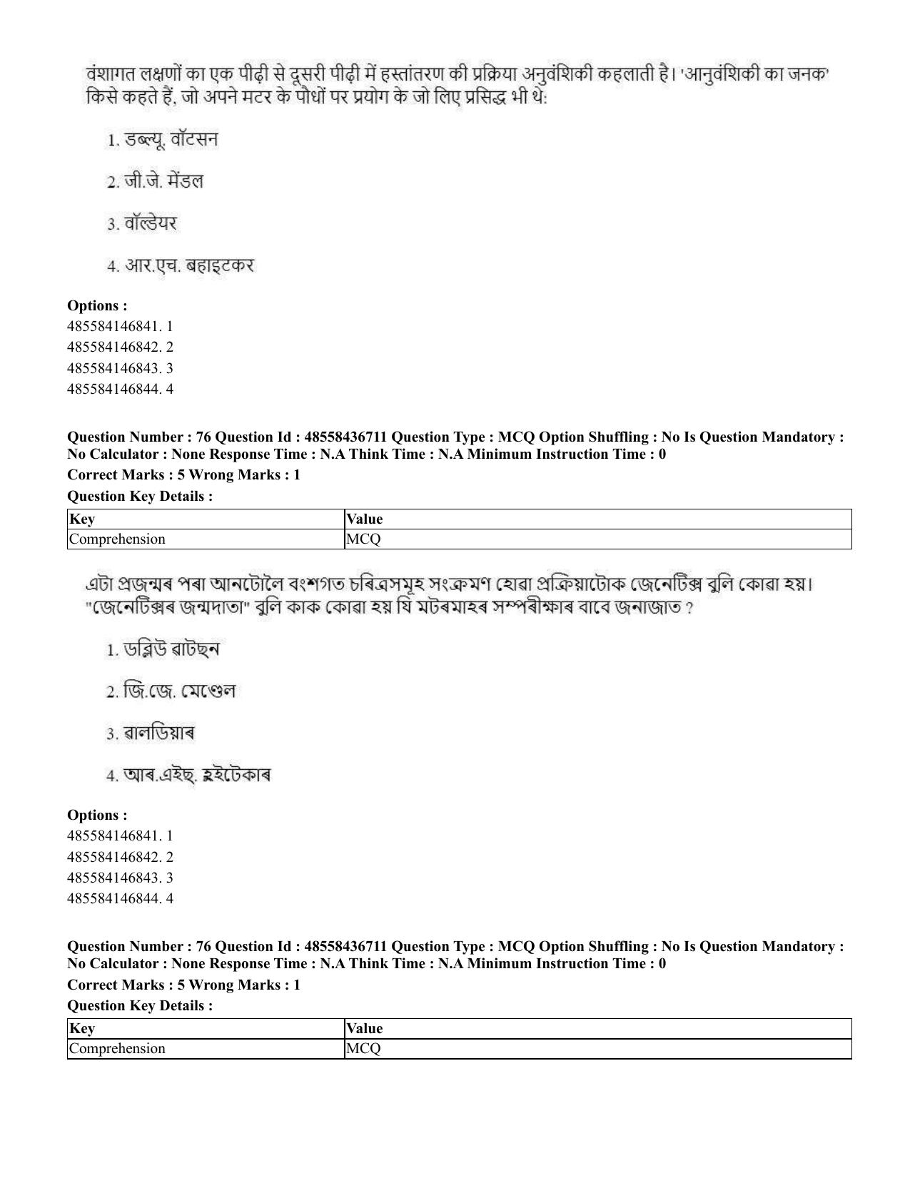 CUET 2023 International Shift 1 Question Papers - 22 June 2023 - Page 204