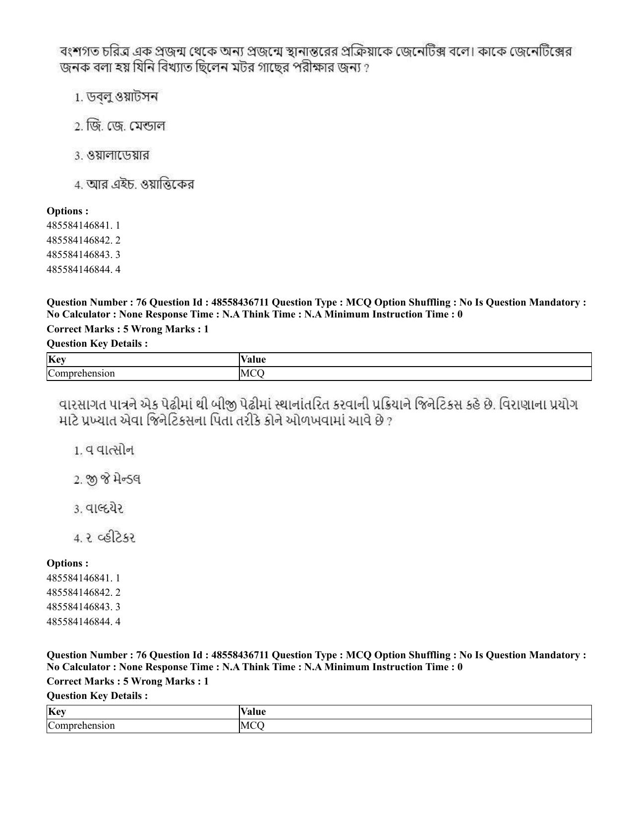 CUET 2023 International Shift 1 Question Papers - 22 June 2023 - Page 205