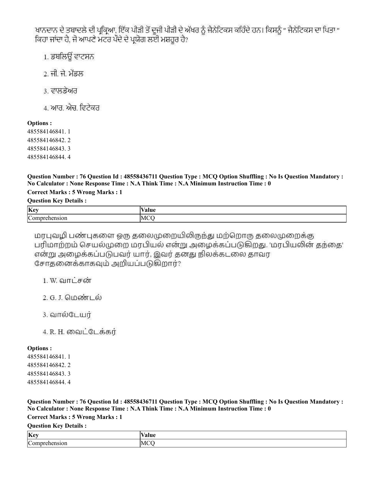 CUET 2023 International Shift 1 Question Papers - 22 June 2023 - Page 208