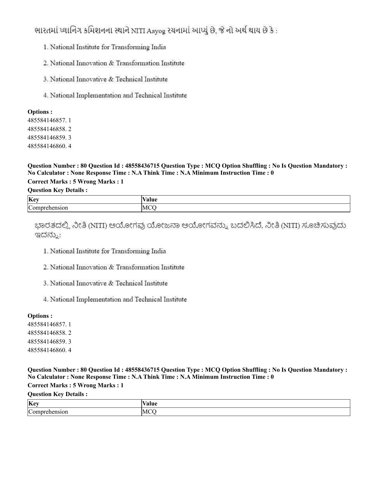 CUET 2023 International Shift 1 Question Papers - 22 June 2023 - Page 236