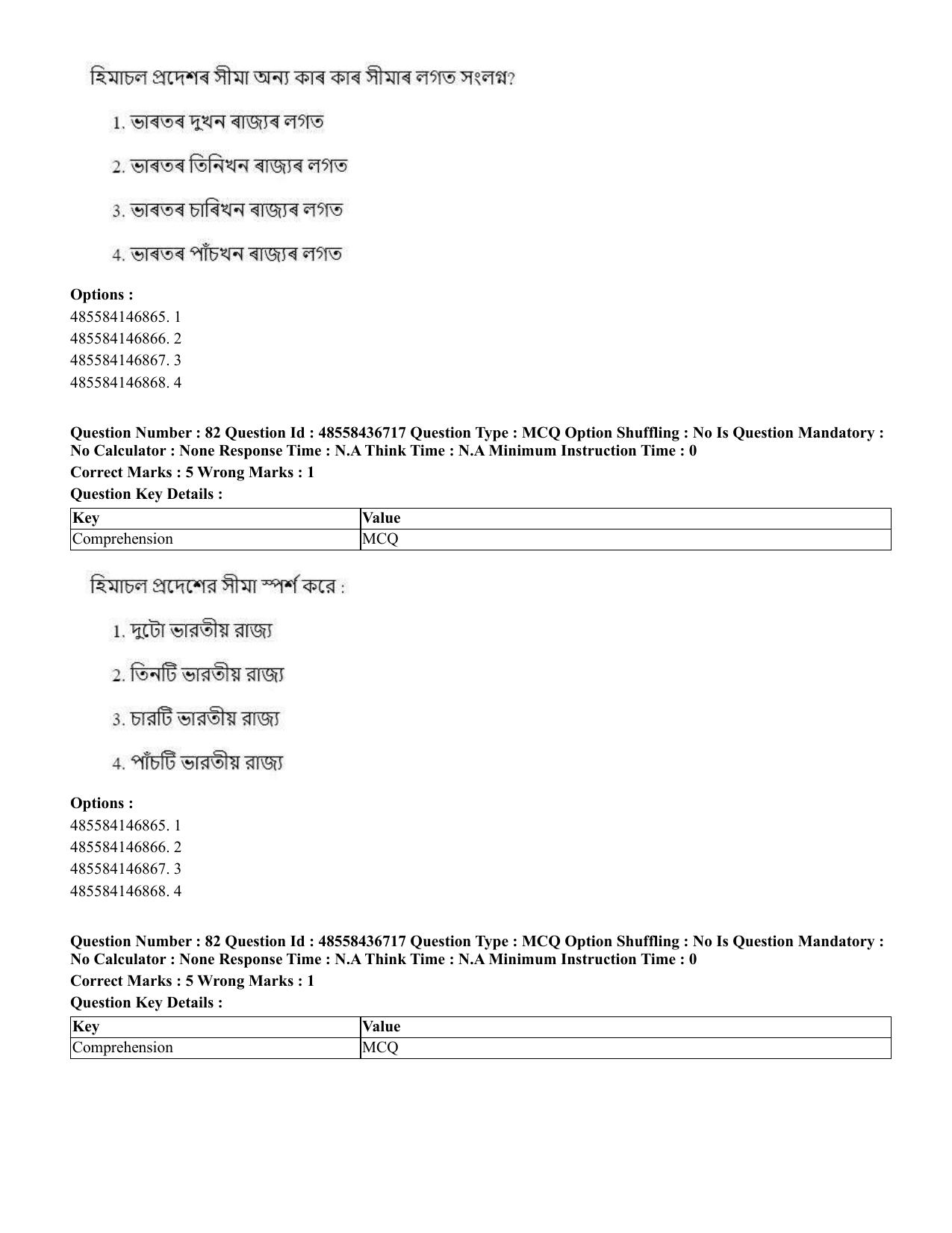 CUET 2023 International Shift 1 Question Papers - 22 June 2023 - Page 248