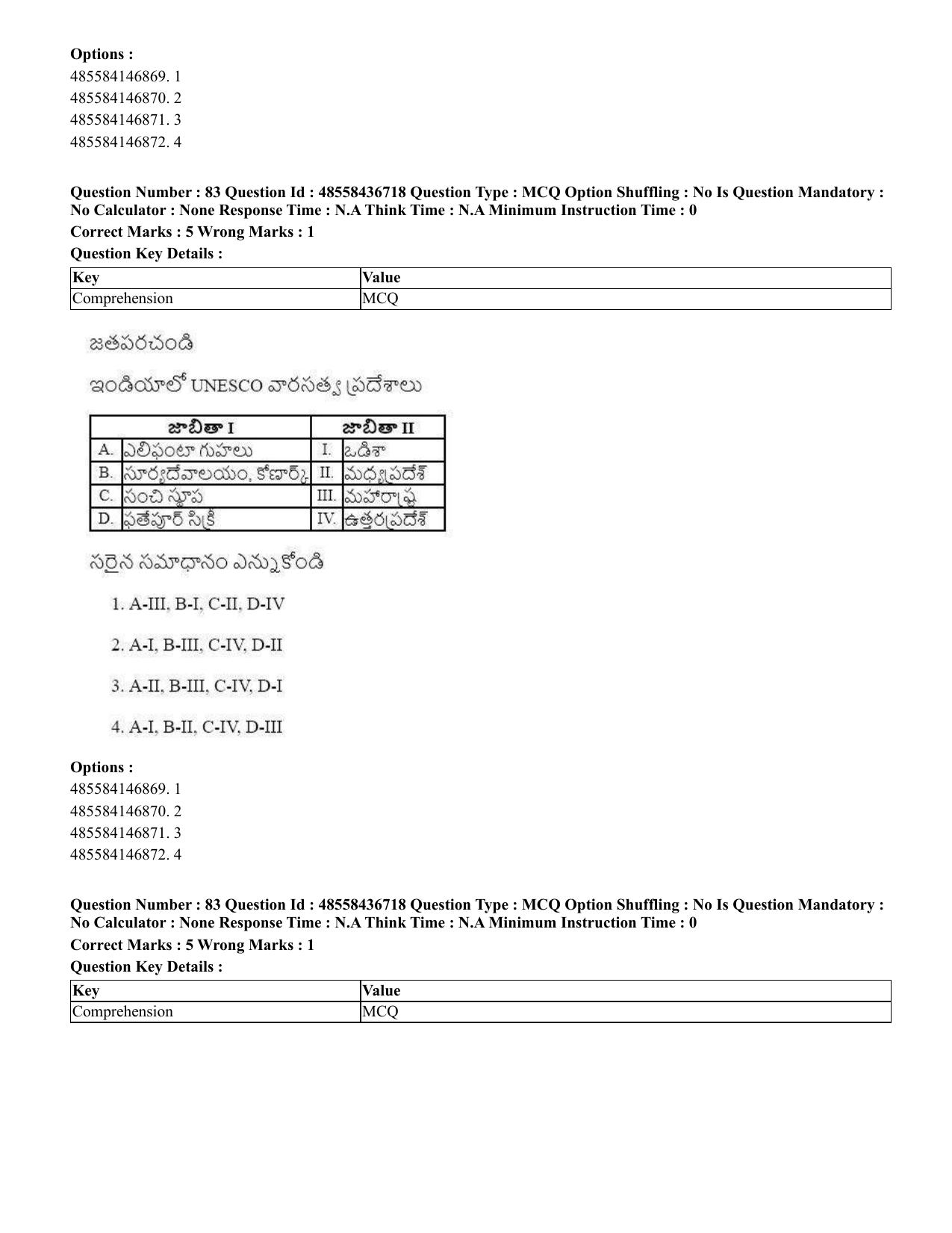 CUET 2023 International Shift 1 Question Papers - 22 June 2023 - Page 261