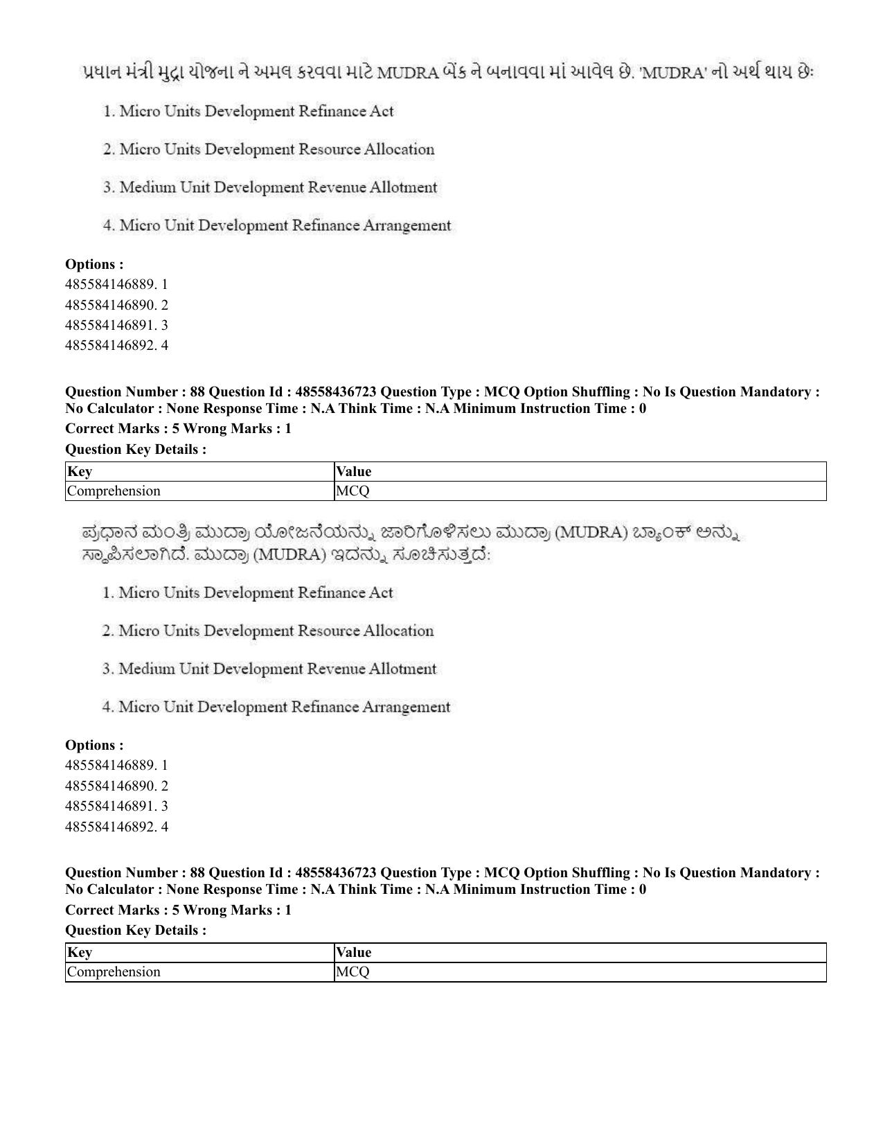 CUET 2023 International Shift 1 Question Papers - 22 June 2023 - Page 294