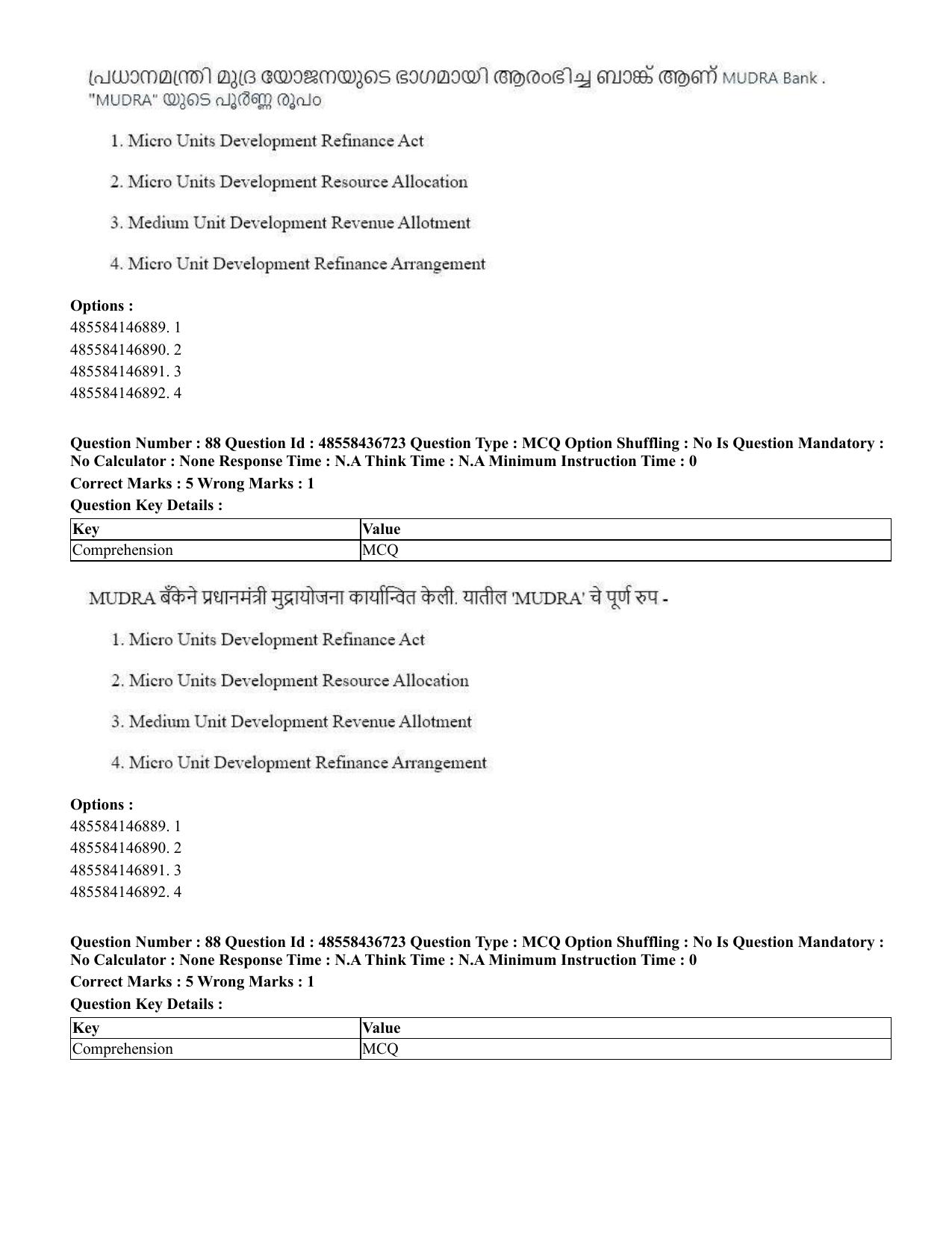 CUET 2023 International Shift 1 Question Papers - 22 June 2023 - Page 295