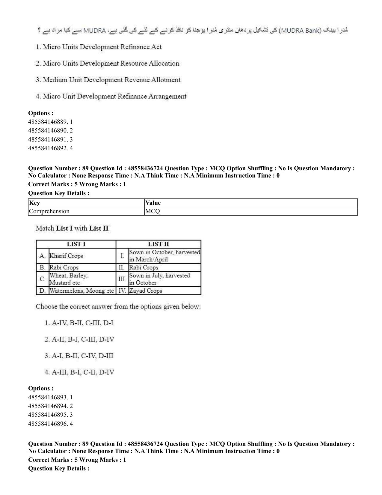 CUET 2023 International Shift 1 Question Papers - 22 June 2023 - Page 298