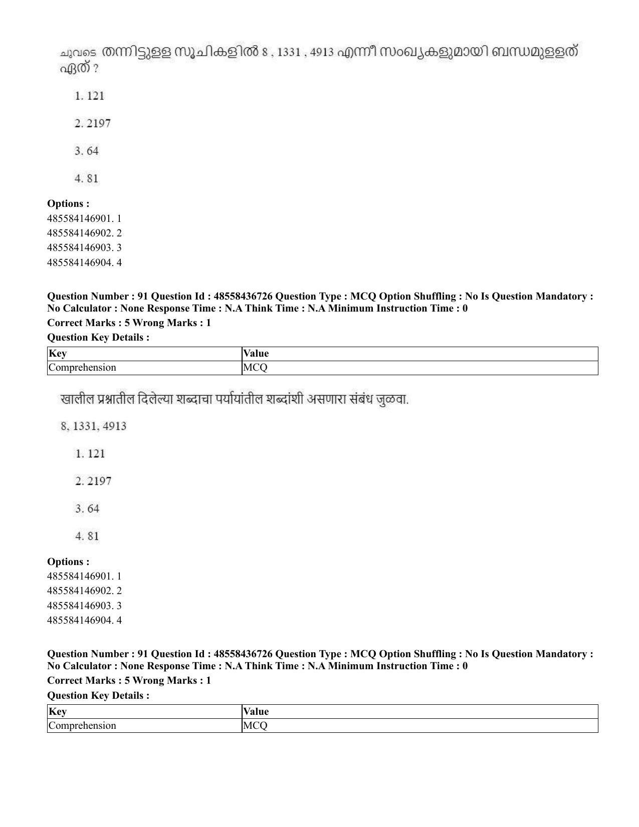 CUET 2023 International Shift 1 Question Papers - 22 June 2023 - Page 317