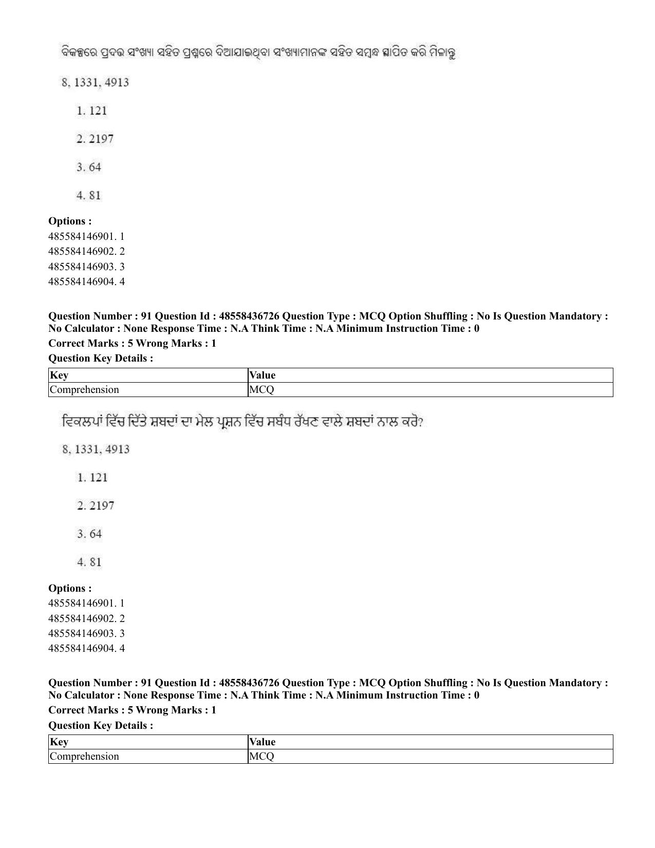 CUET 2023 International Shift 1 Question Papers - 22 June 2023 - Page 318