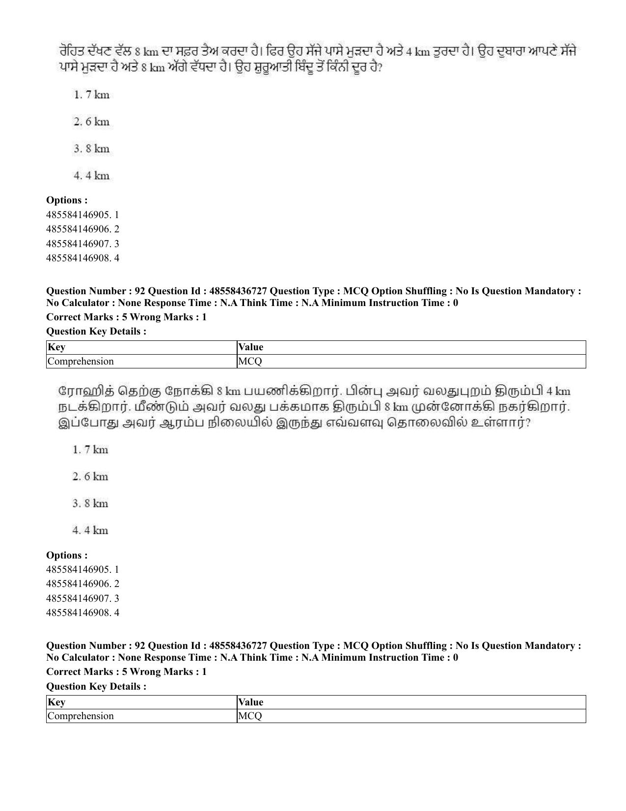 CUET 2023 International Shift 1 Question Papers - 22 June 2023 - Page 325