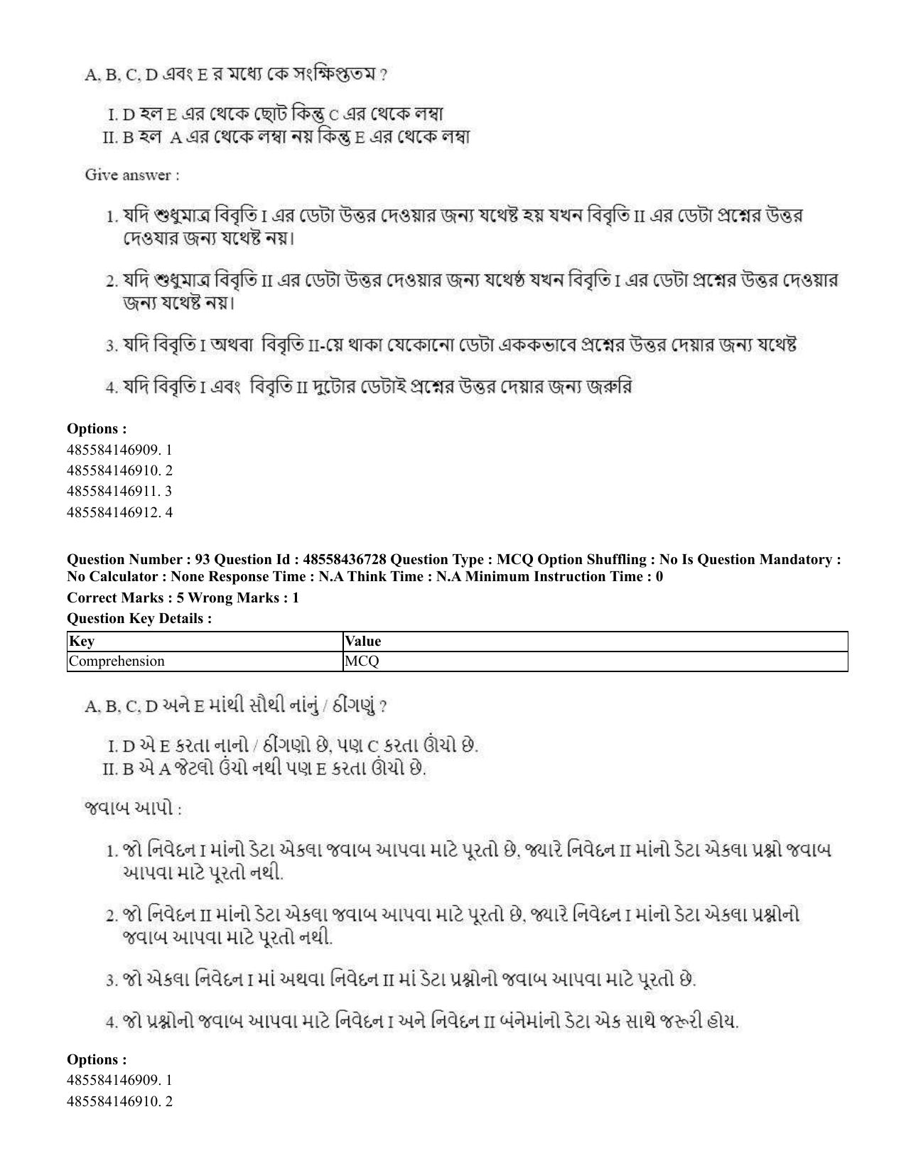 CUET 2023 International Shift 1 Question Papers - 22 June 2023 - Page 329
