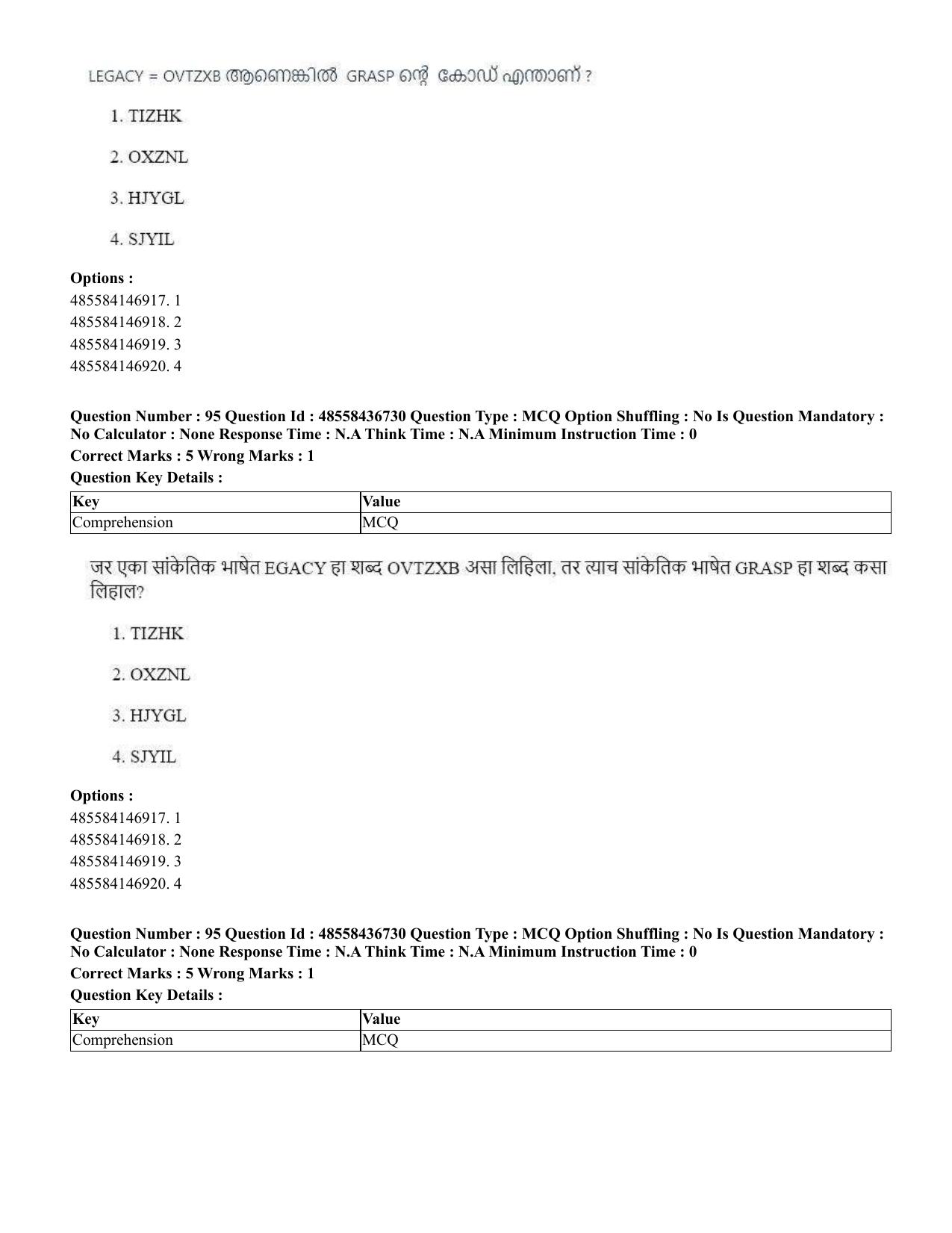 CUET 2023 International Shift 1 Question Papers - 22 June 2023 - Page 345