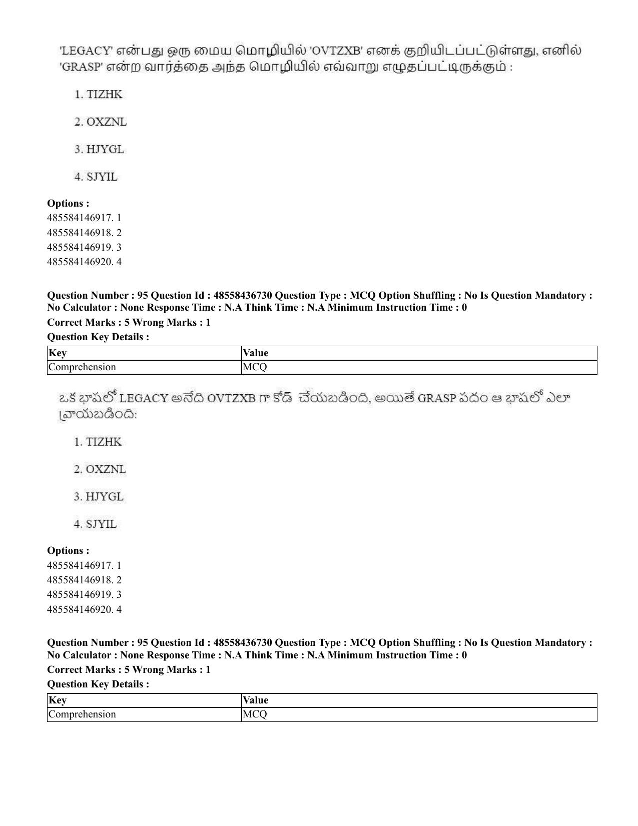 CUET 2023 International Shift 1 Question Papers - 22 June 2023 - Page 347