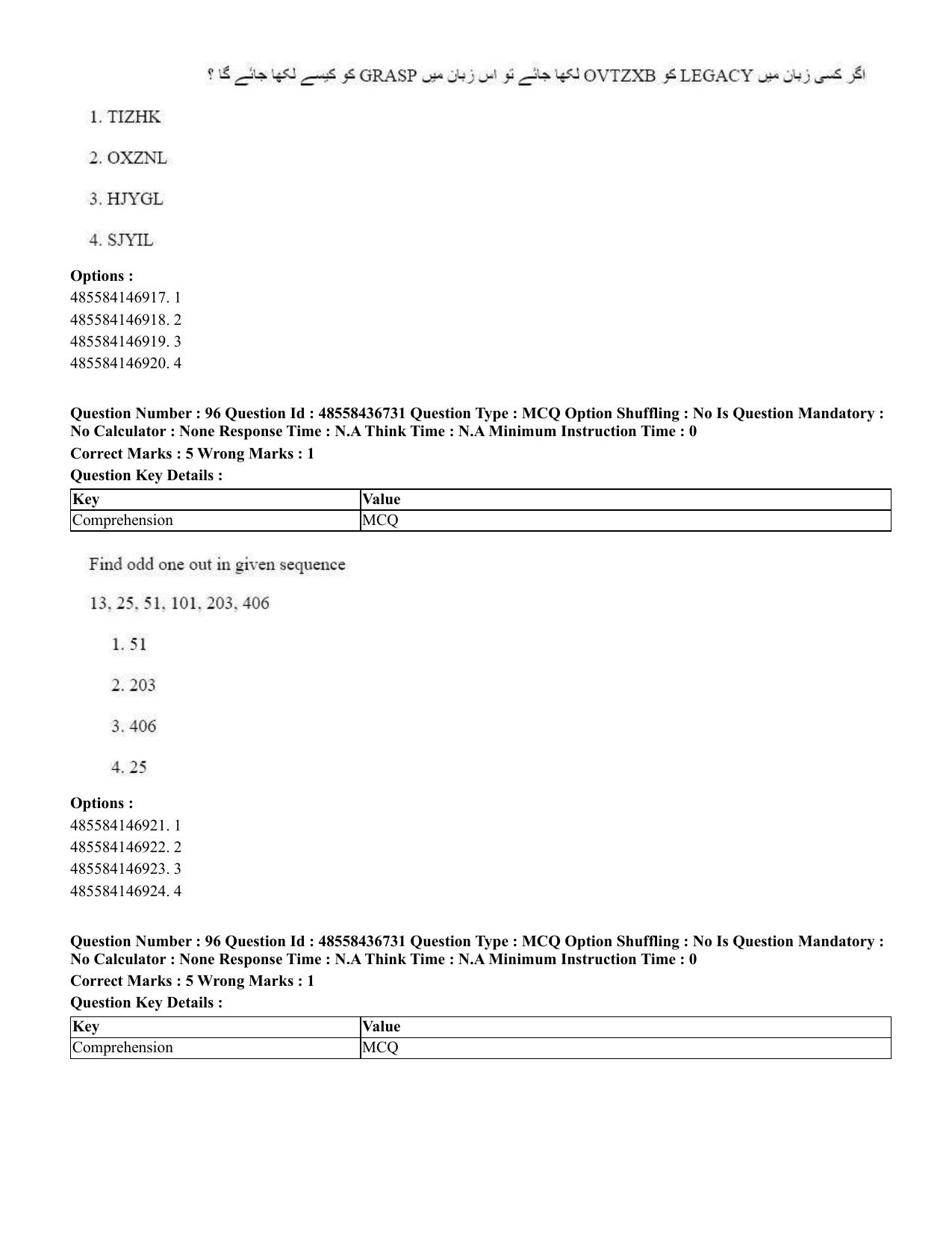 CUET 2023 International Shift 1 Question Papers - 22 June 2023 - Page 348