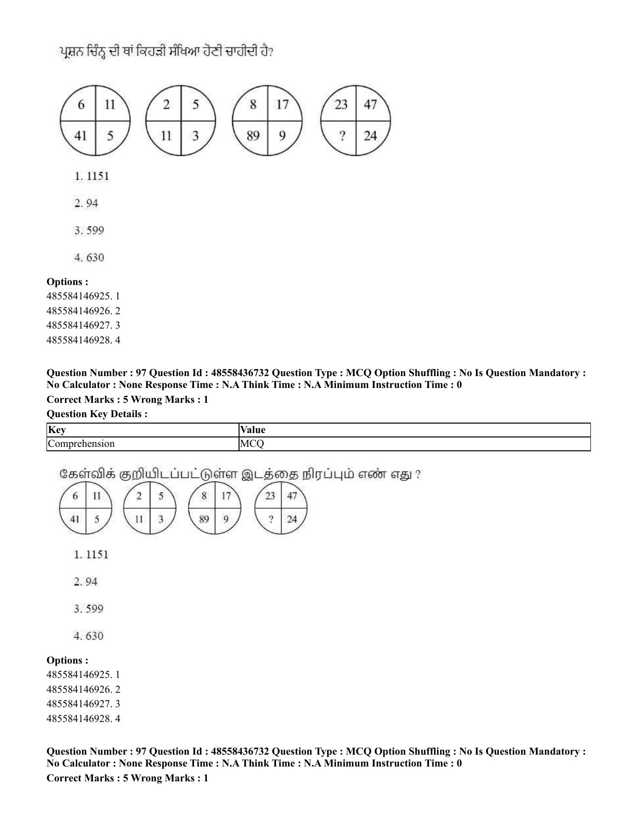 CUET 2023 International Shift 1 Question Papers - 22 June 2023 - Page 360