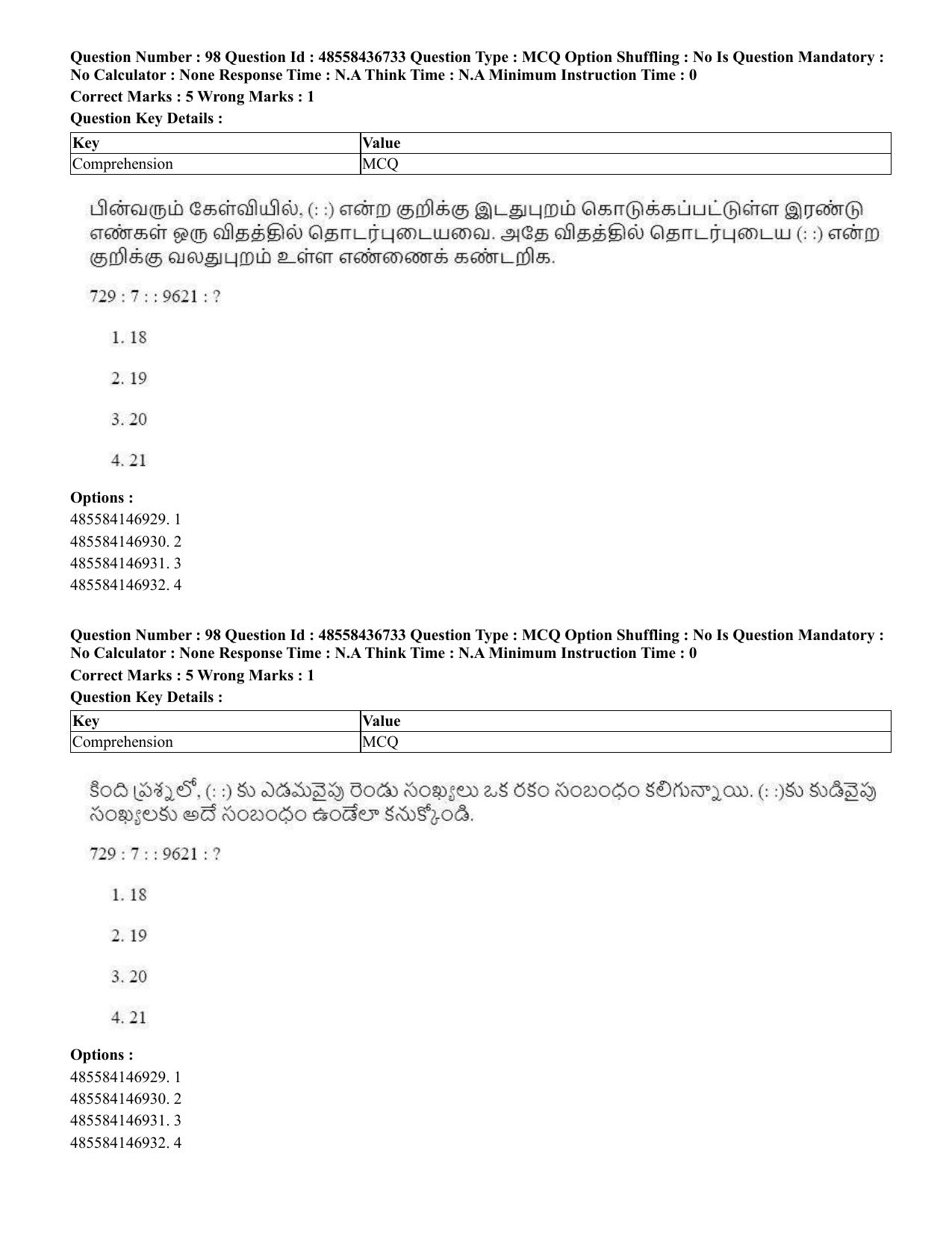 CUET 2023 International Shift 1 Question Papers - 22 June 2023 - Page 367