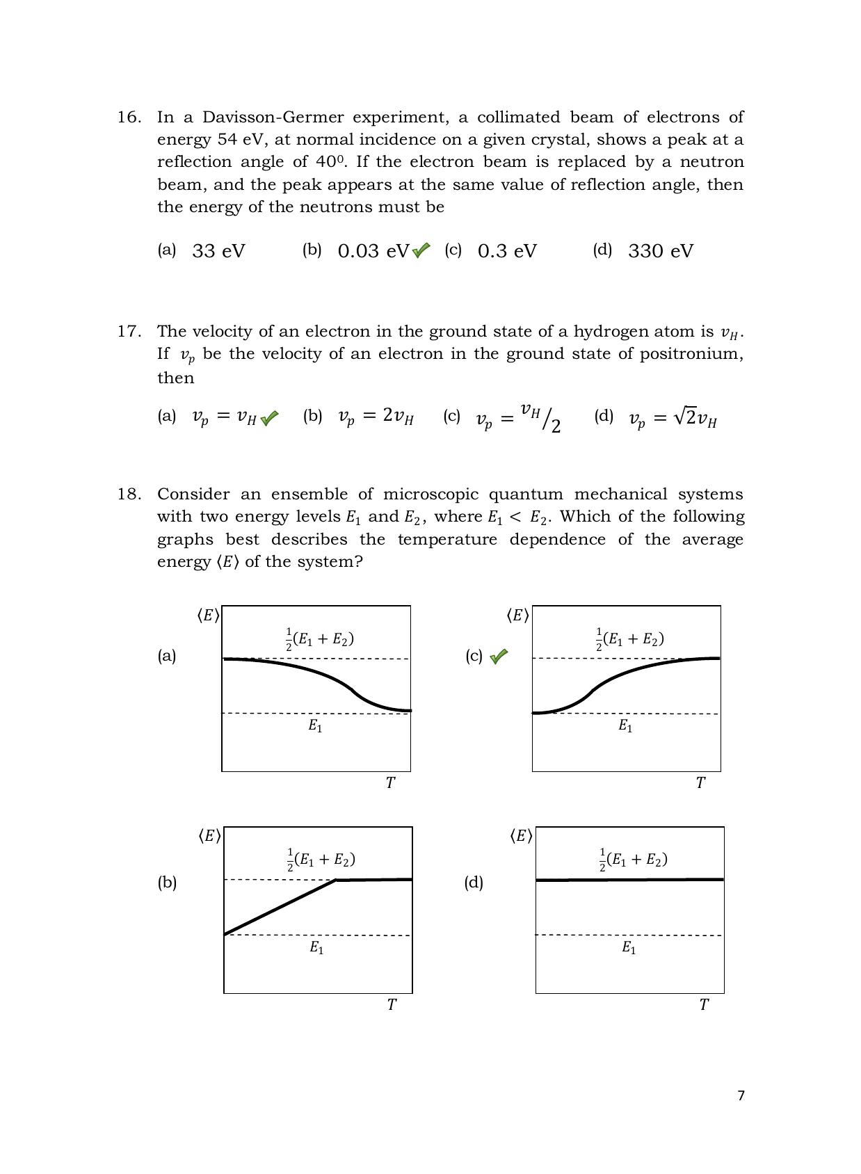 TIFR GS 2013 Physics Y Question Paper - Page 8