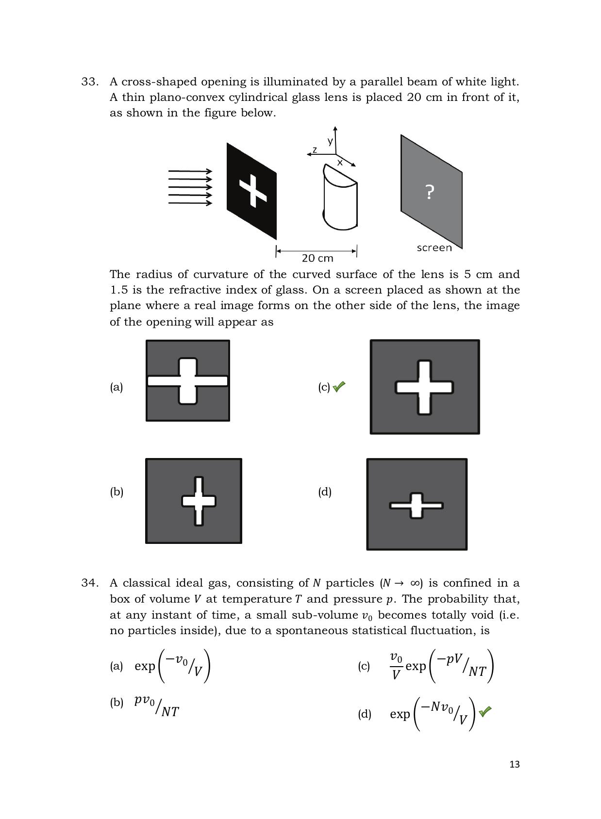 TIFR GS 2013 Physics Y Question Paper - Page 14