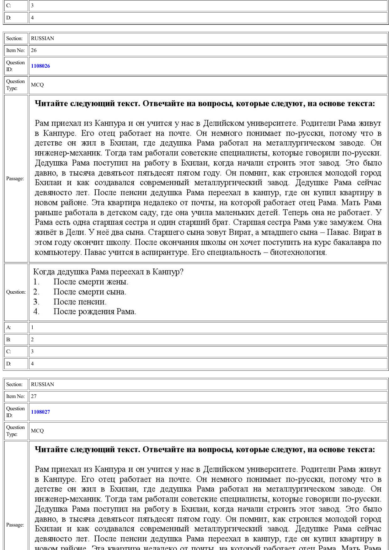 CUET 2022 Question Paper of Russian - Page 20