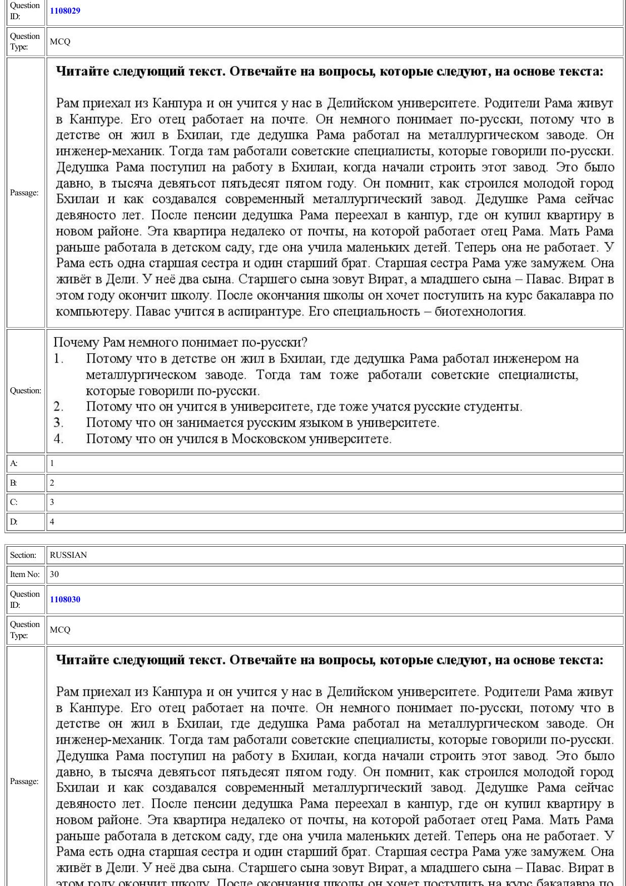 CUET 2022 Question Paper of Russian - Page 22
