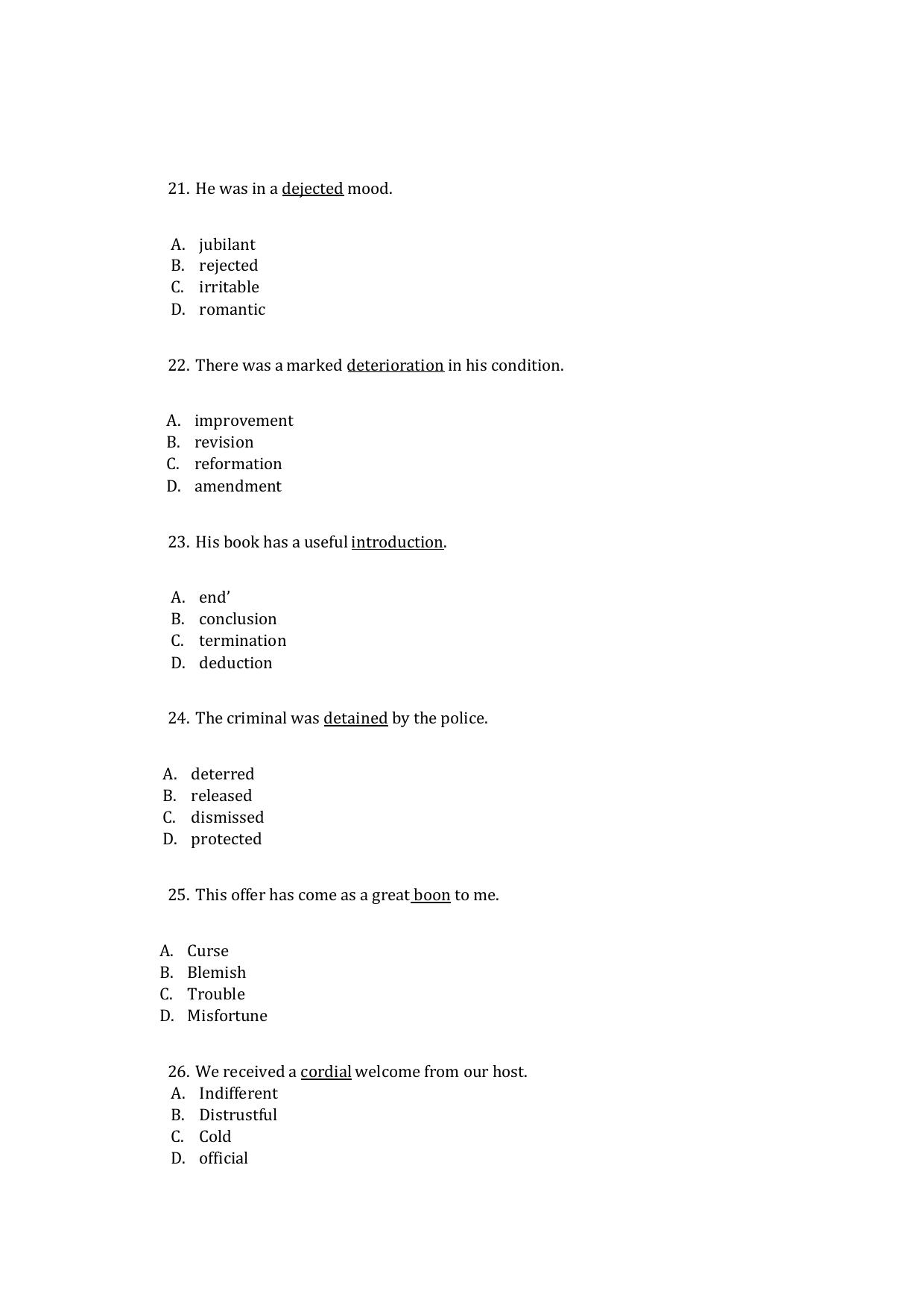 UG - English - IMU CET Model Question Papers - CET (Set-II) - Page 5