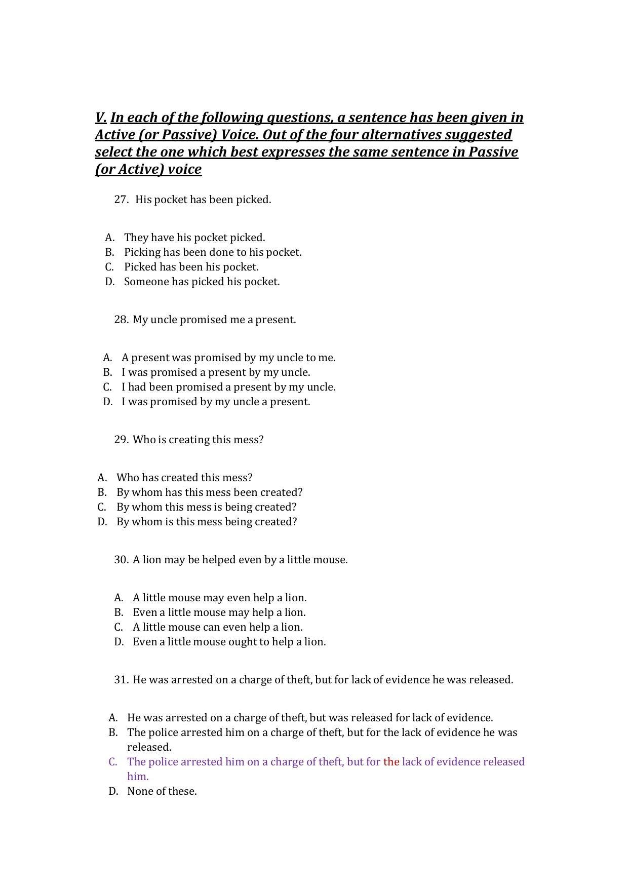 UG - English - IMU CET Model Question Papers - CET (Set-II) - Page 6