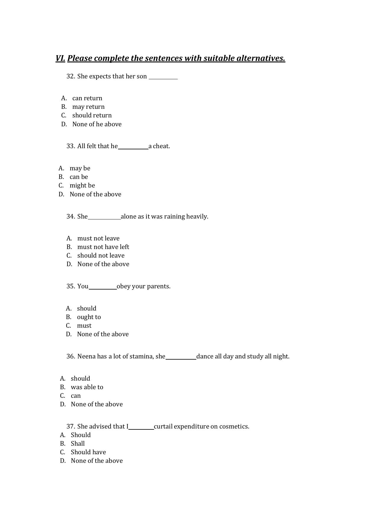 UG - English - IMU CET Model Question Papers - CET (Set-II) - Page 7